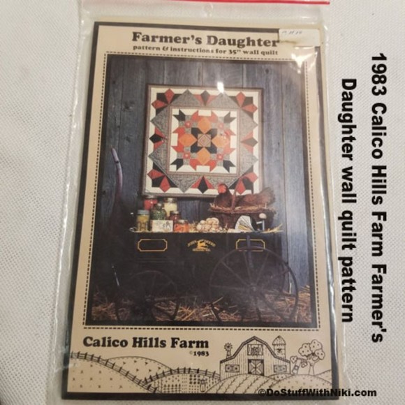 1983 Calico Hills Farm Farmer's Daughter wall quilt pattern Pat014 - Picture 1 of 4